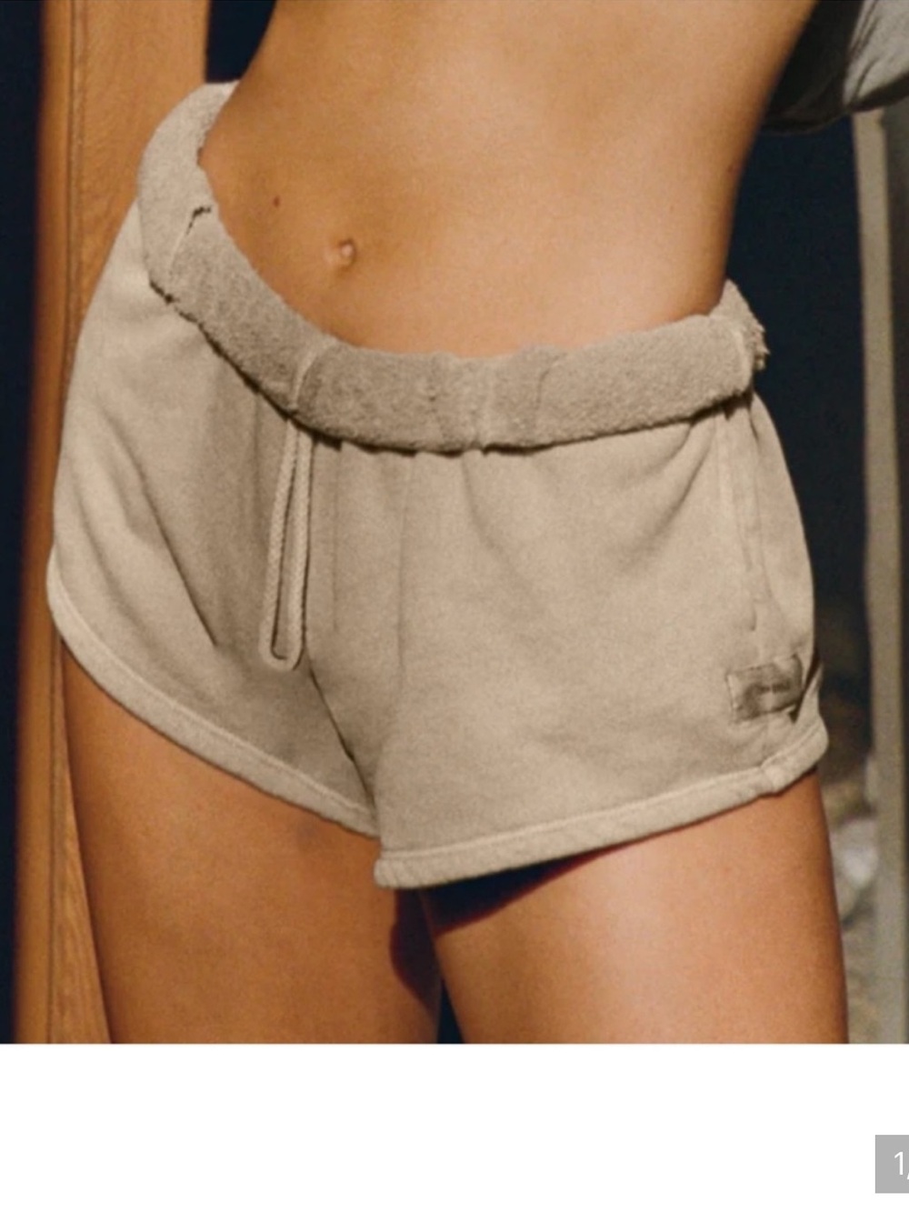 Joah Brown Classic Terry Sweat Shorts in Tan